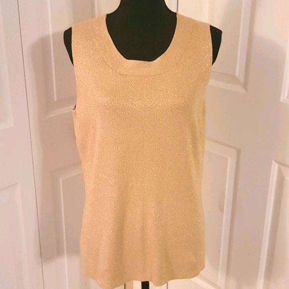 Covington Tops - ⬇️☆ Covington ☆ Shimmering Gold Tank XL